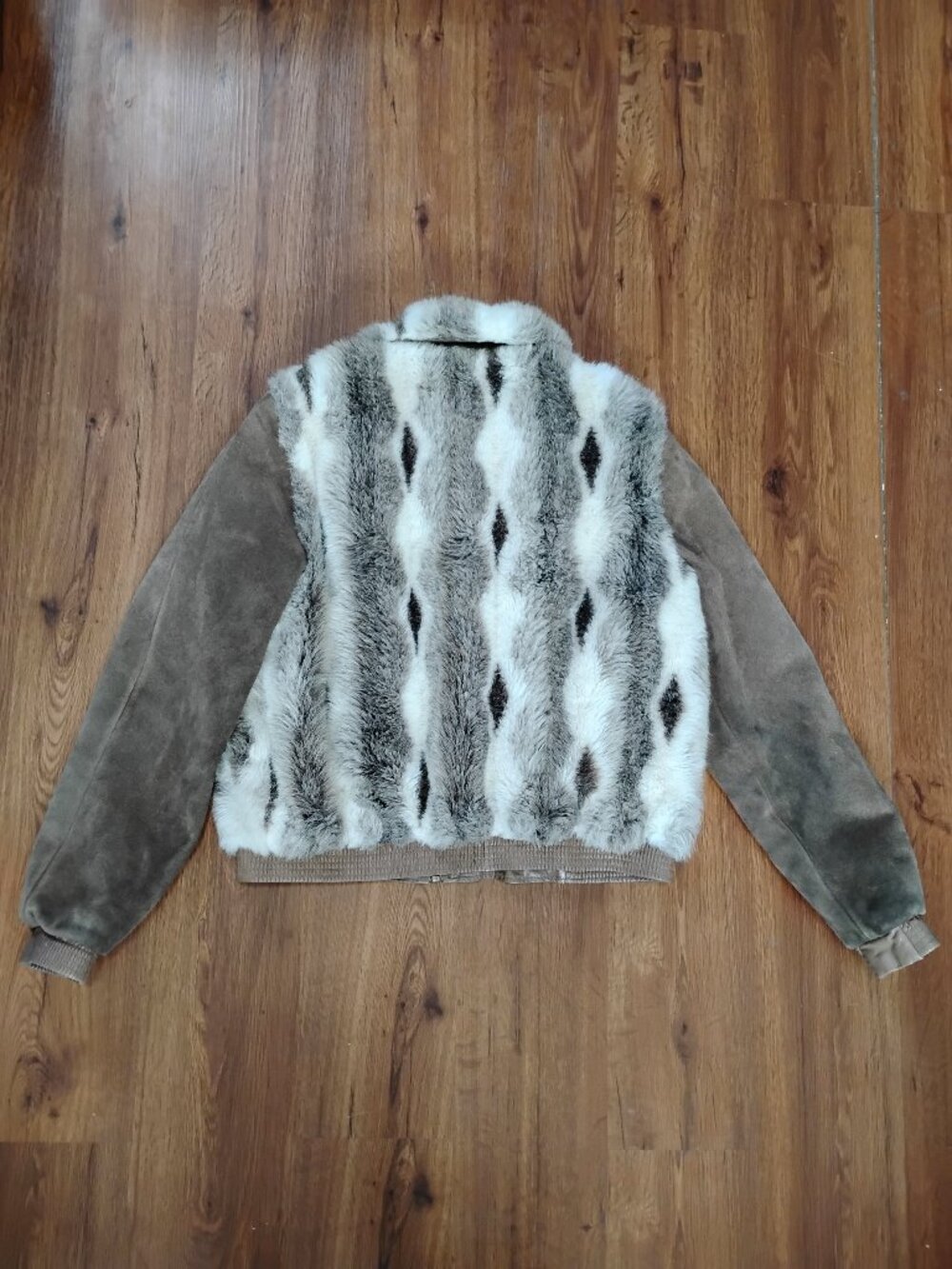 Vintage Ms. Pioneer Faux Fur Leather Jacket Coat - Picture 7 of 7